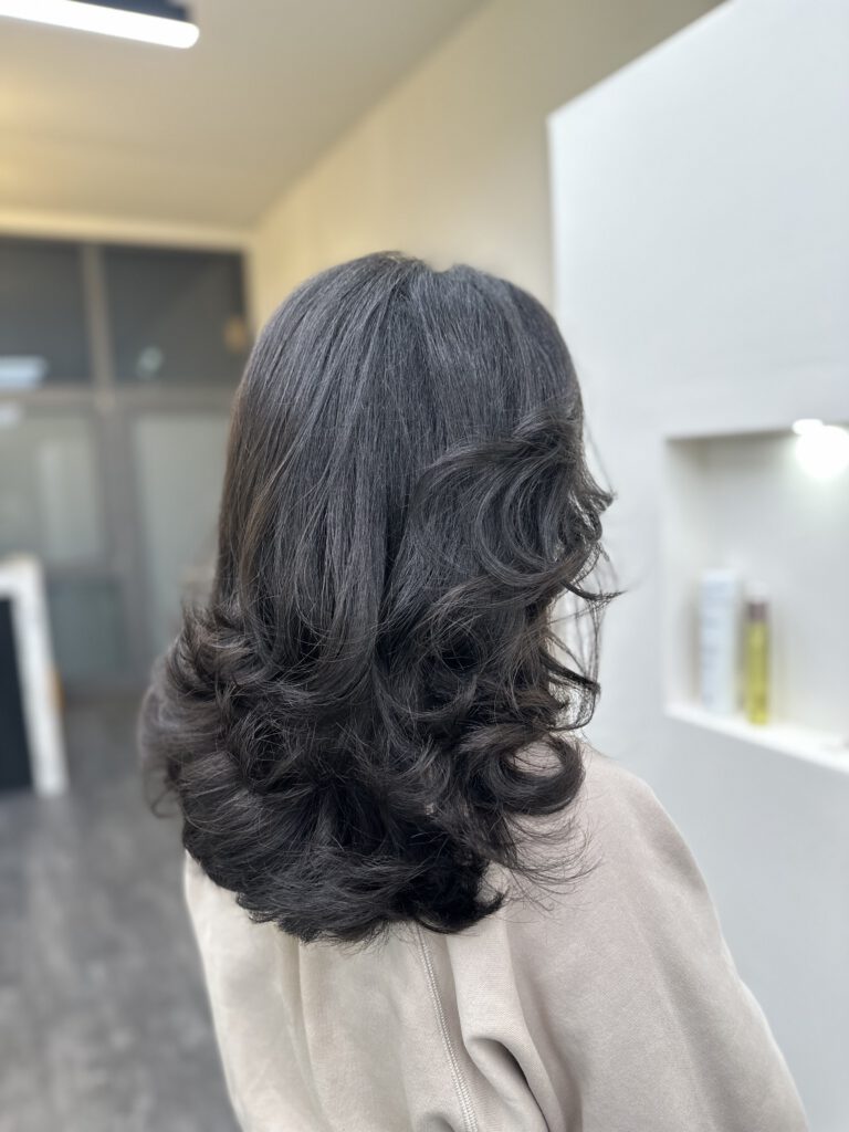 Haarfärbung langes Haar