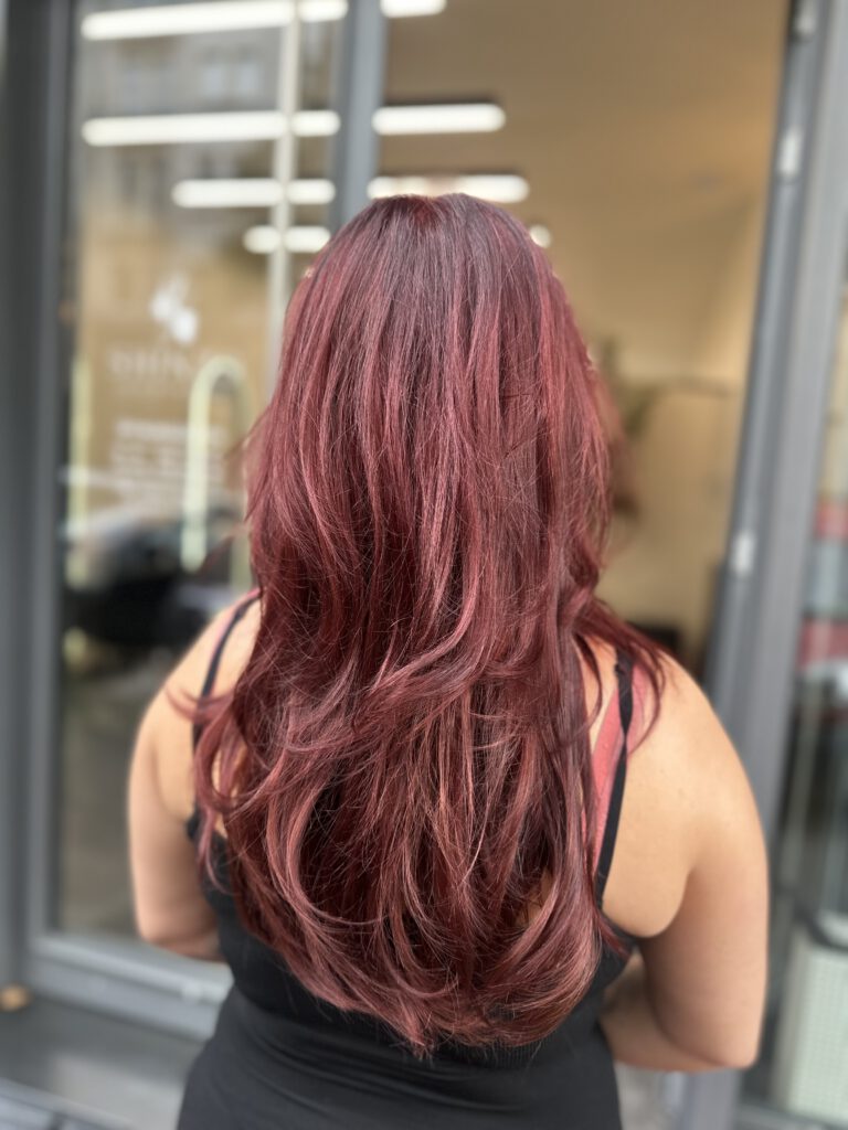 Cherry Red Balayage
