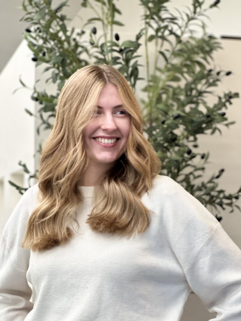 Highlights langes Haar